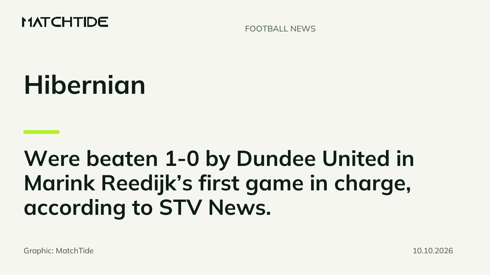 Hibernian lose to Dundee United in Reedijk’s first game