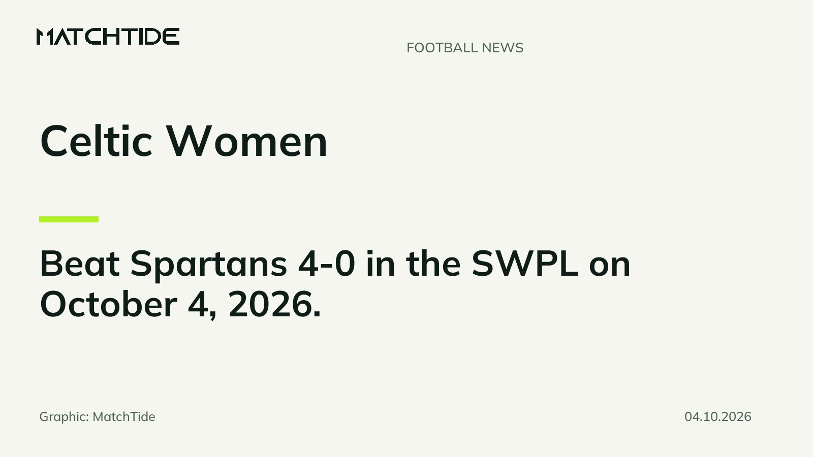 Celtic Women beat Spartans 4-0 in SWPL