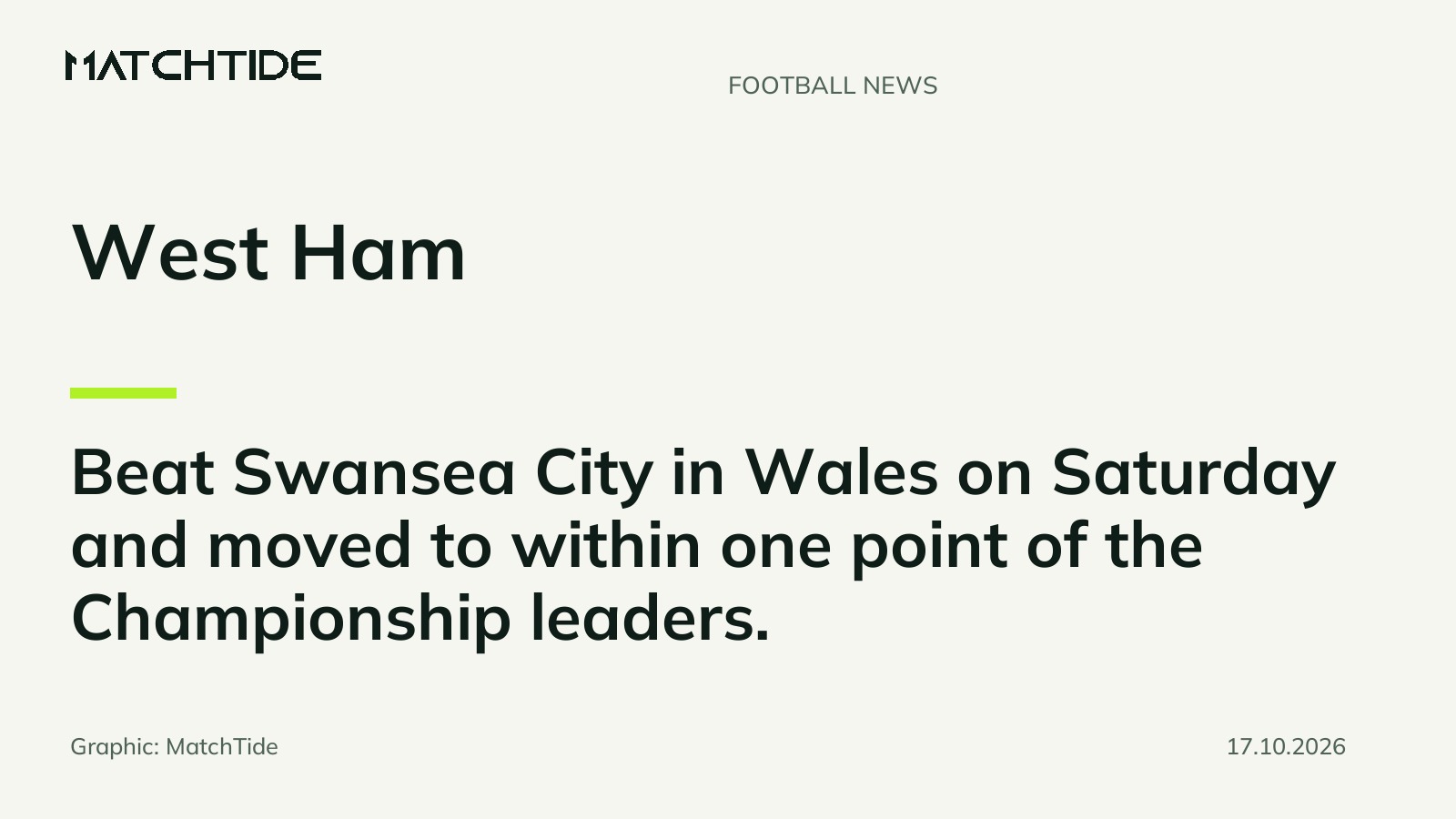 West Ham move within a point of Swansea after victory