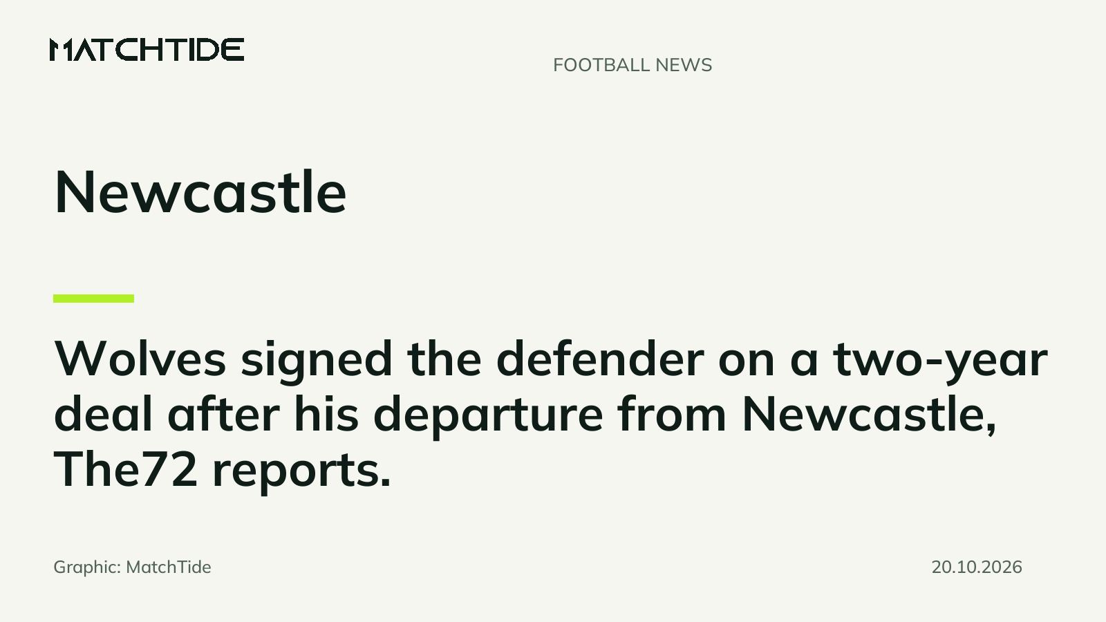 Wolves signed defender after Newcastle exit
