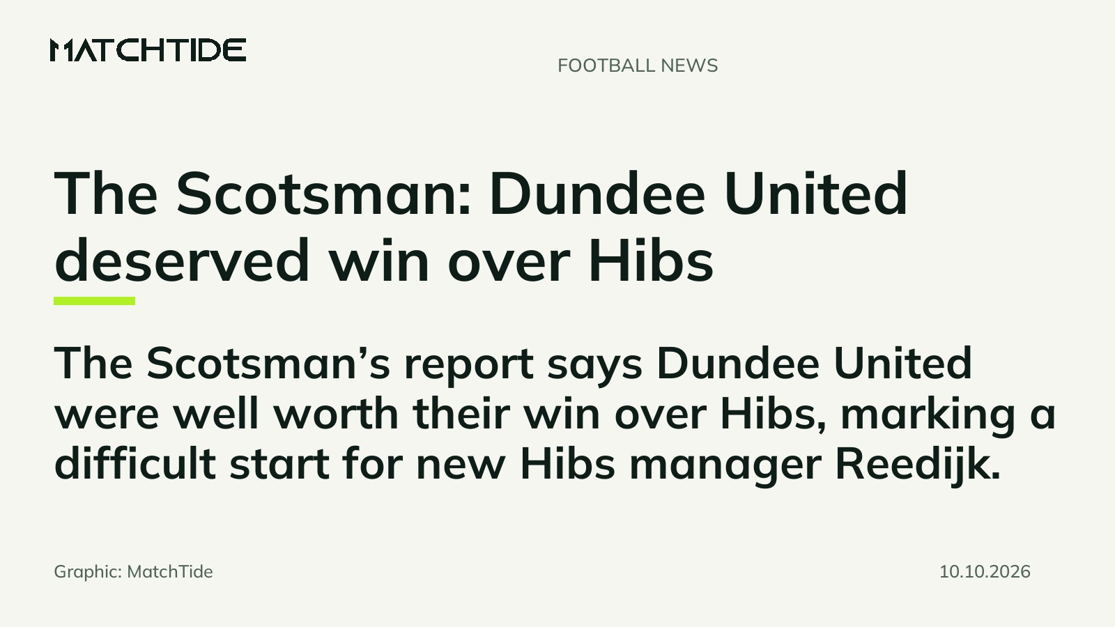 The Scotsman: Dundee United deserved win over Hibs
