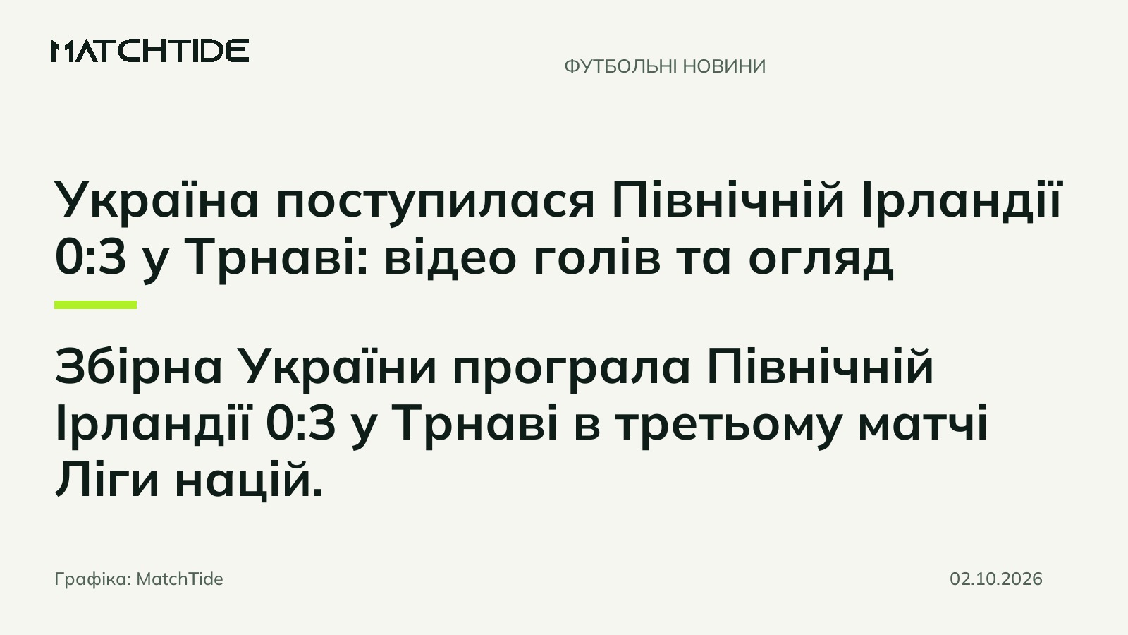 Україна поступилася Північній Ірландії 0:3 у Трнаві: відео голів та огляд