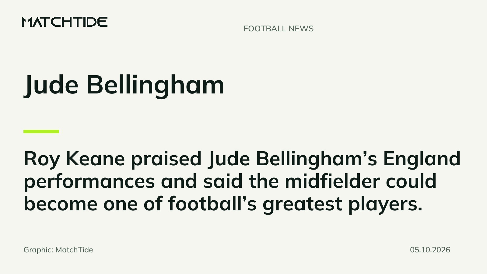 Keane says Bellingham could become one of football’s greatest