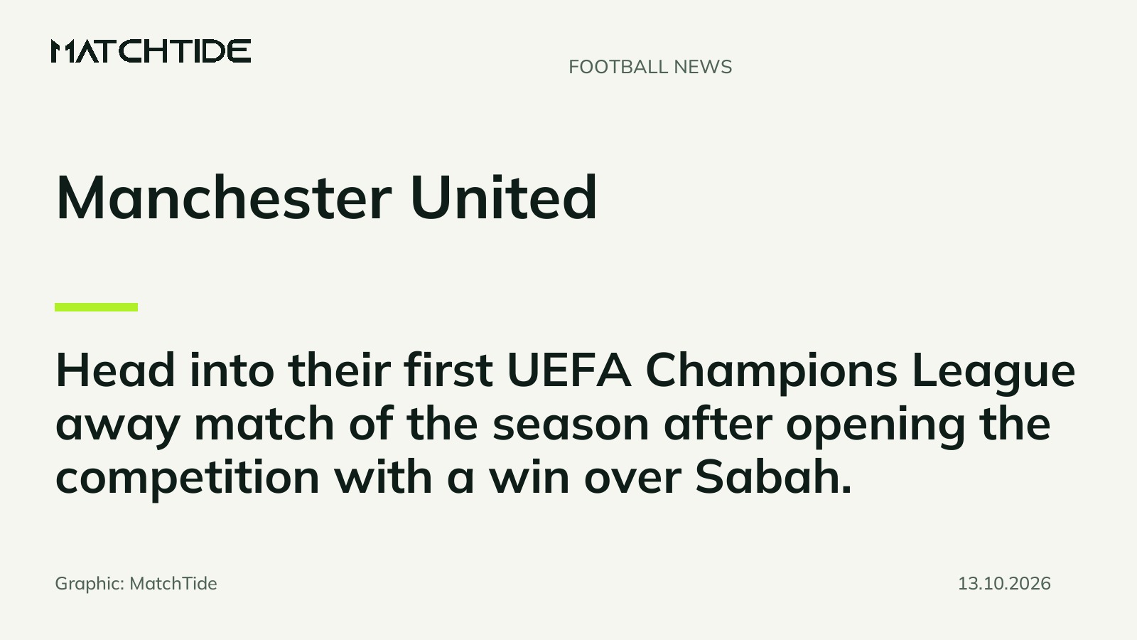 Manchester United target momentum in first Champions League away game